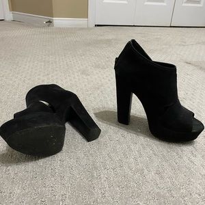 Black high heels